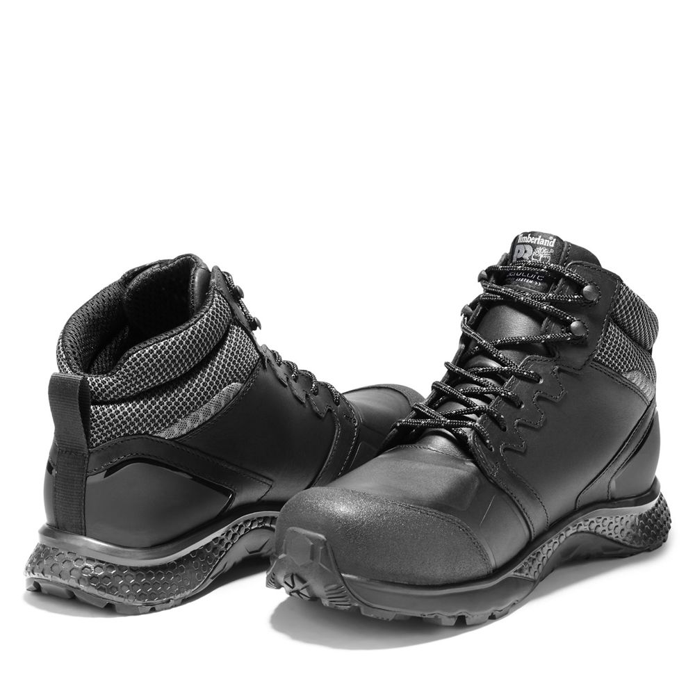 Botas de Trabajo Timberland Hombre Pro® Reaxion Comp Toe Negras - Chile XGA-308254